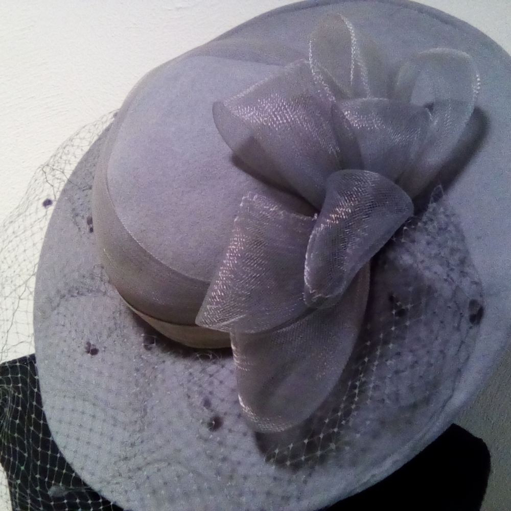 Grey Large Hat